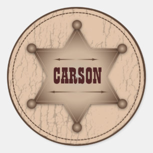 Adesivo Redondo Vinheta-bebê-vaqueiro B2