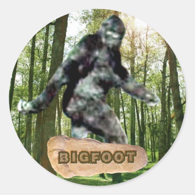 Adesivo Redondo Vinheta Bigfoot (Frente)