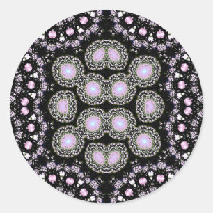 Adesivo Redondo Vinheta bLACKB-JEWELD