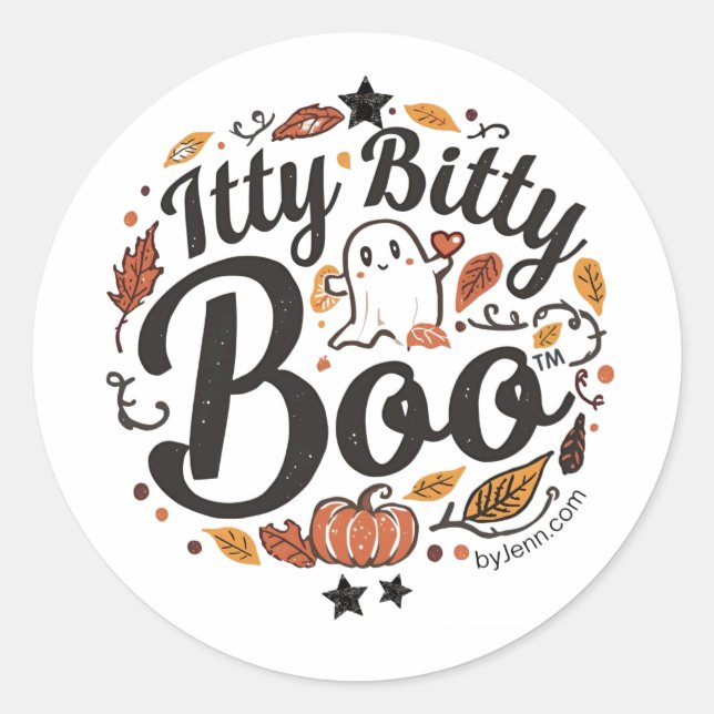 Adesivo Redondo Vinheta Bo-Boo Itty (Frente)