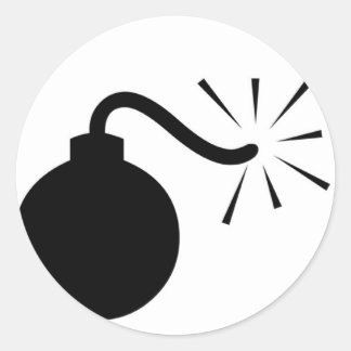 Adesivo Redondo Vinheta-bomba