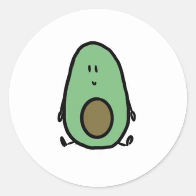 Adesivo Redondo Vinheta branca (Frente)