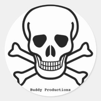 Adesivo Redondo Vinheta branca BP 7