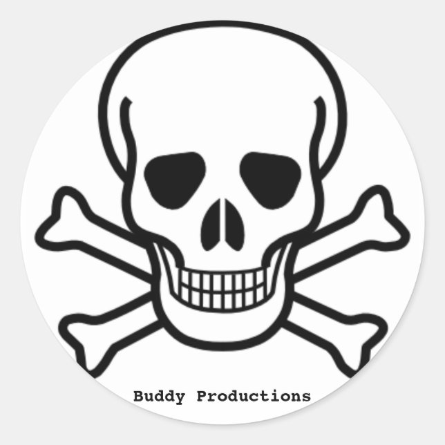 Adesivo Redondo Vinheta branca BP 7 (Frente)