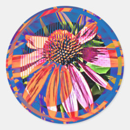 Adesivo Redondo Vinheta Brilhante e Bonita