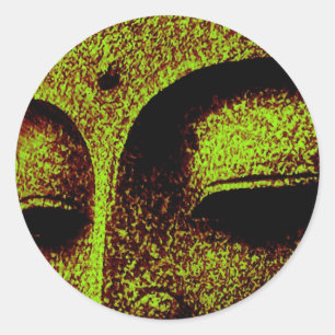 Adesivo Redondo Vinheta BUDHA