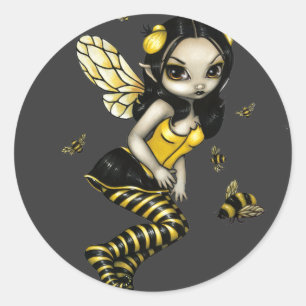 Adesivo Redondo Vinheta "BumbleBee Fairy"