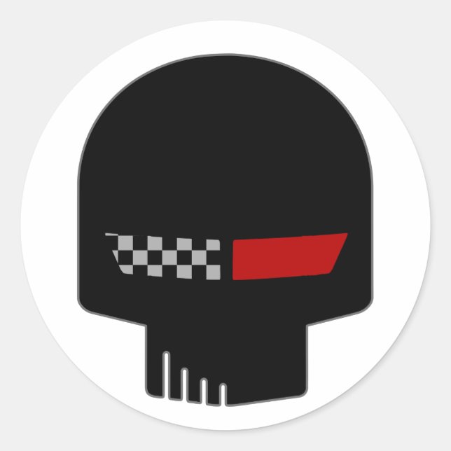 Adesivo Redondo Vinheta C4 Corvette JAKE (Frente)