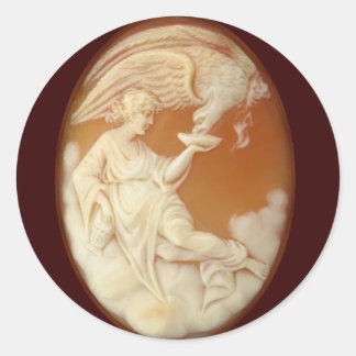 Adesivo Redondo Vinheta Cameo