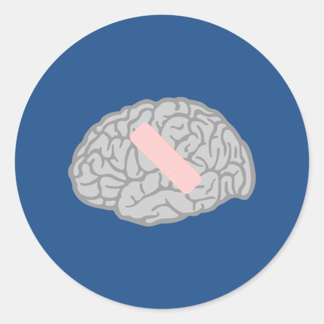 Adesivo Redondo Vinheta-Cana-Cérebro (Frente)