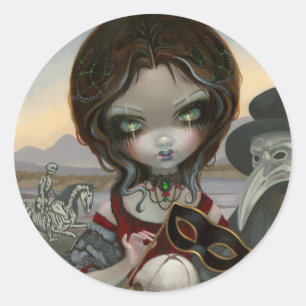 Adesivo Redondo Vinheta "Carnevale di Morte"