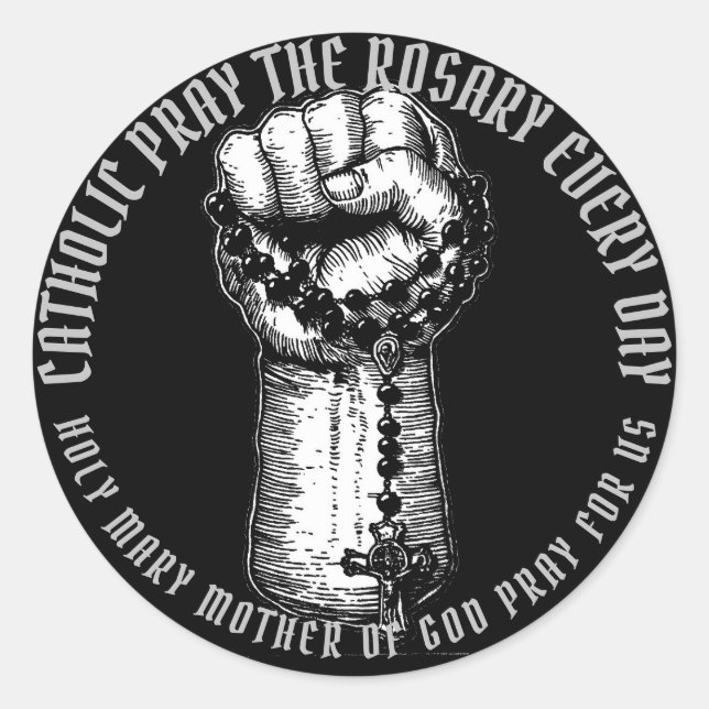 Adesivo Redondo Vinheta Católica (Frente)