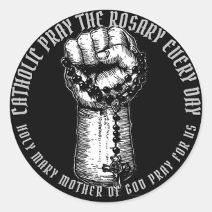 Adesivo Redondo Vinheta Católica