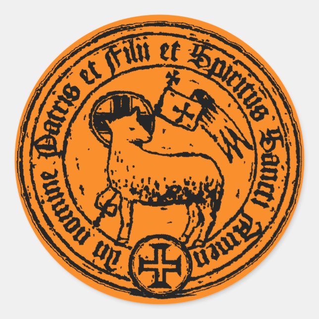 Adesivo Redondo Vinheta Católica (Frente)