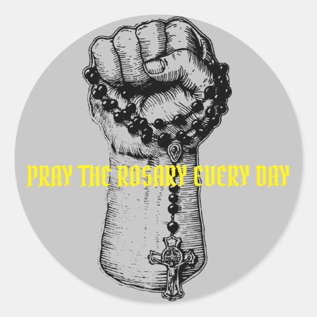 Adesivo Redondo Vinheta Católica (Frente)