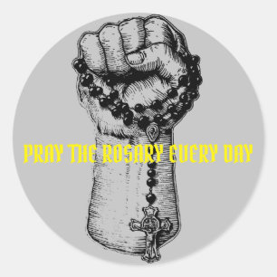 Adesivo Redondo Vinheta Católica