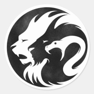 Adesivo Redondo Vinheta Chimera Super Punch 2