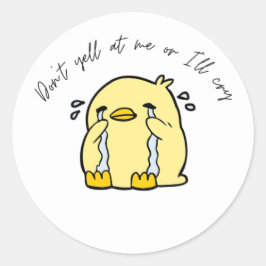 Adesivo Redondo Vinheta-choro