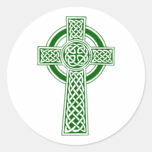 Adesivo Redondo Vinheta circular Celta Cross