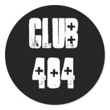 Vinheta "Club 404" com tipo de letra Shotgun Ambul