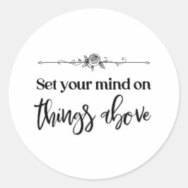 Adesivo Redondo Vinheta-colante-cristão Faith Inspiron