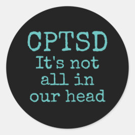Adesivo Redondo Vinheta CPTSD