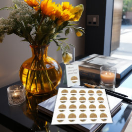 Adesivo Redondo Vinheta Cripto de Moedas XRP Ripple do nome de eti