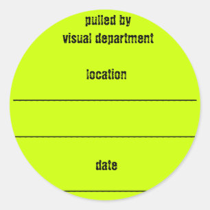 Adesivo Redondo Vinheta da caixa de calçado