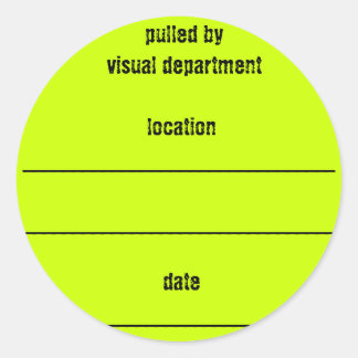Adesivo Redondo Vinheta da caixa de calçado