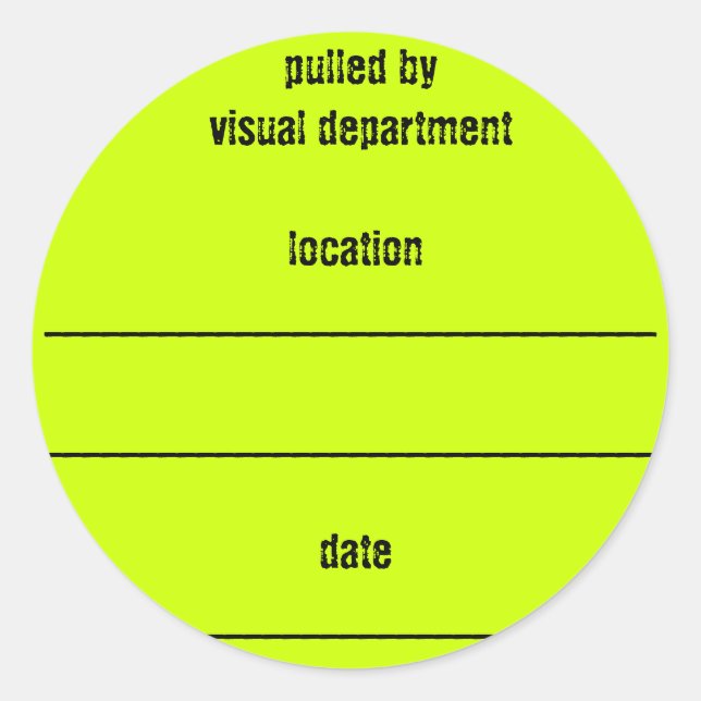 Adesivo Redondo Vinheta da caixa de calçado (Frente)