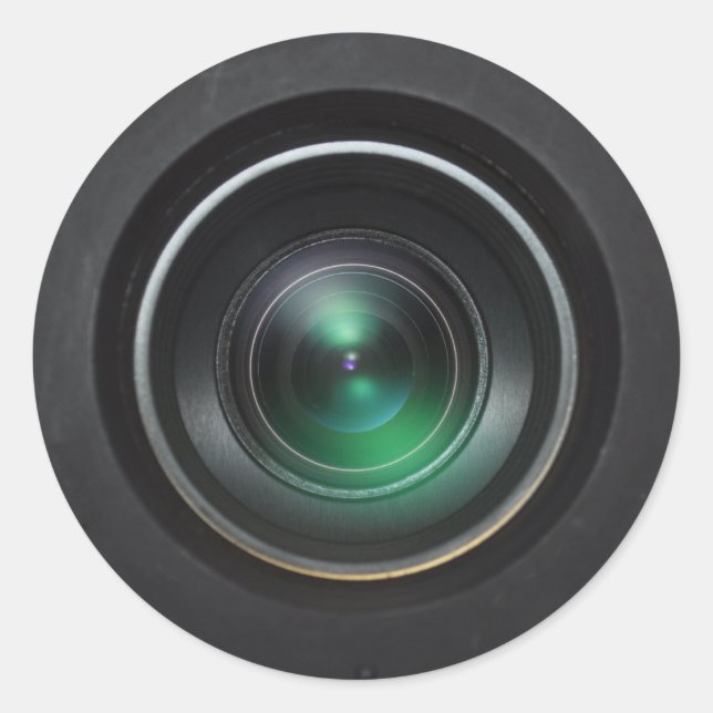 Adesivo Redondo Vinheta da câmara (Frente)
