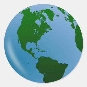 Adesivo Redondo Vinheta da Terra