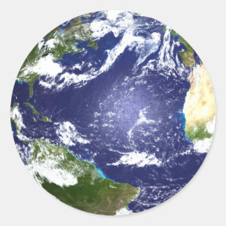 Adesivo Redondo Vinheta da Terra