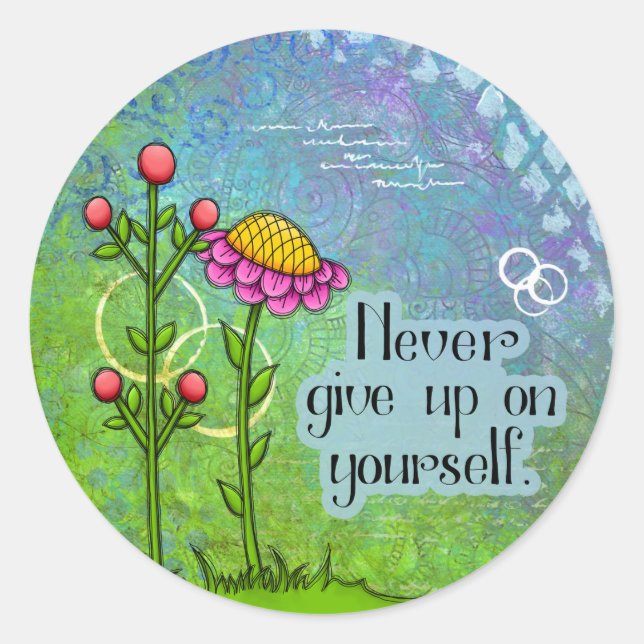 Adesivo Redondo Vinheta da ventoinha de regulação positiva (Frente)