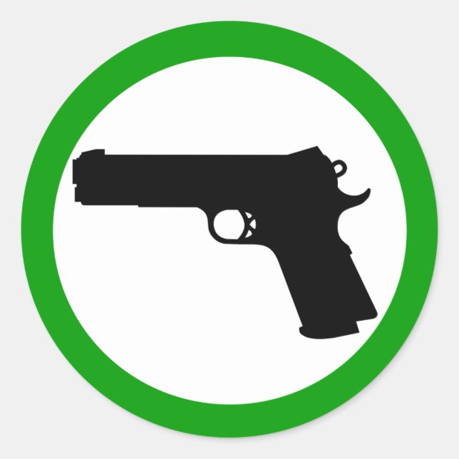 Adesivo Redondo Vinheta da Zona de Autodefesa (Frente)