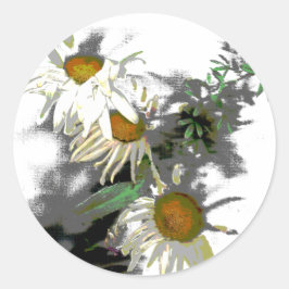 Adesivo Redondo Vinheta das memórias de verão