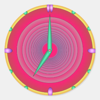 Adesivo Redondo Vinheta das sete horas