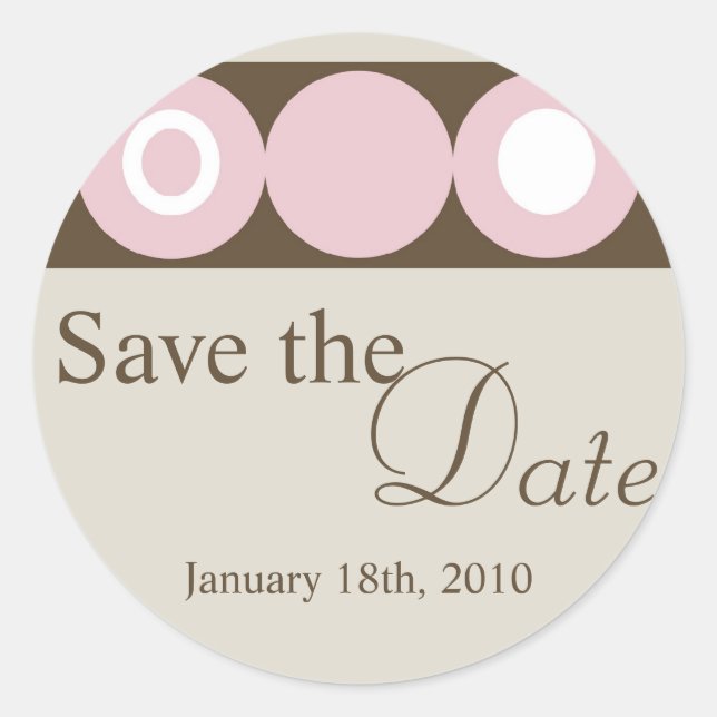 Adesivo Redondo Vinheta de 20 -1,50" com envelope de círculo retro (Frente)