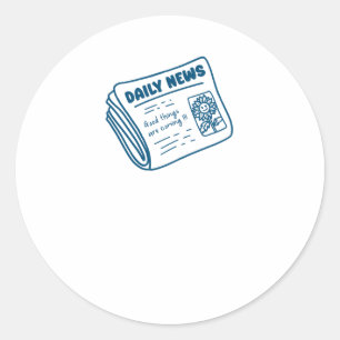 Adesivo Redondo Vinheta de Afirmação Positiva