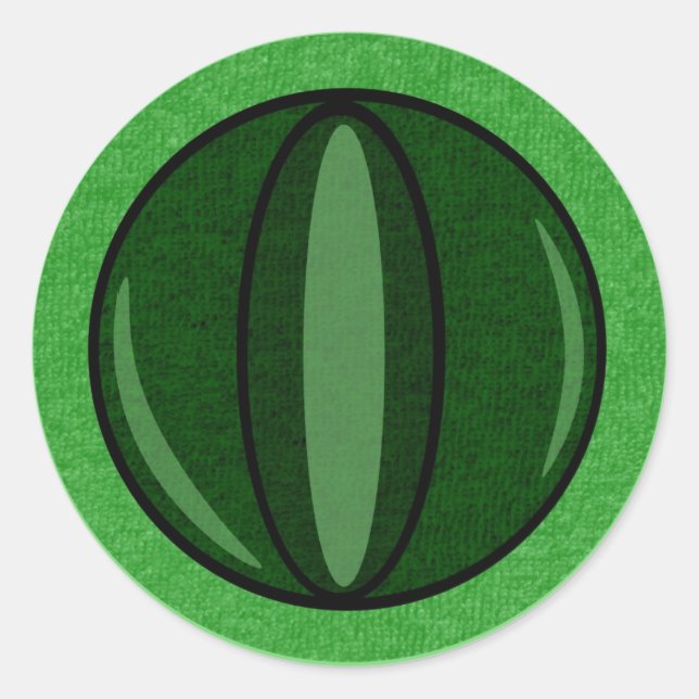 Adesivo Redondo Vinheta de alienígena (Frente)