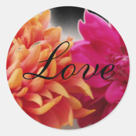 Adesivo Redondo Vinheta de amor