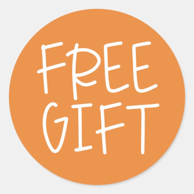 Adesivo Redondo Vinheta de amostras grátis para ofertas de negócio (Frente)