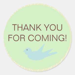 Adesivo Redondo Vinheta de Animais da Floresta