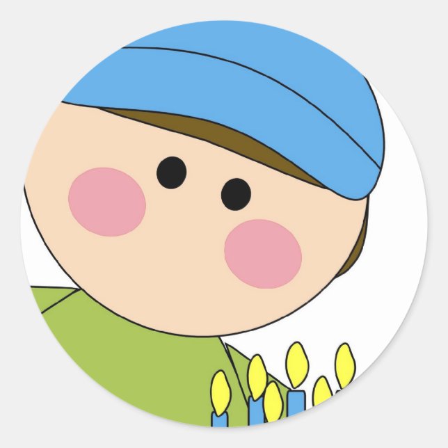 Adesivo Redondo vinheta de aniversariante (Frente)