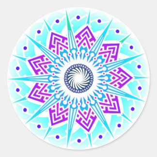 Adesivo Redondo Vinheta de ar com ventilador supernova