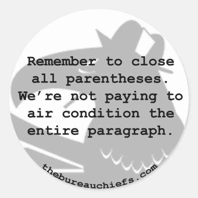 Adesivo Redondo Vinheta de ar condicionado (Frente)