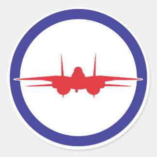 Adesivo Redondo Vinheta de Arma Superior