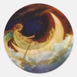 Adesivo Redondo Vinheta de barco