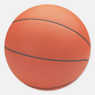 Adesivo Redondo Vinheta de basquete
