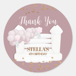 Adesivo Redondo Vinheta de Batimento do Partido Jump